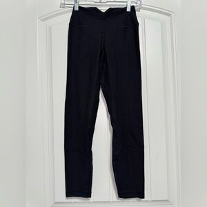 Lululemon V-Waist Yoga Tight 25" *Grid Texture in Black